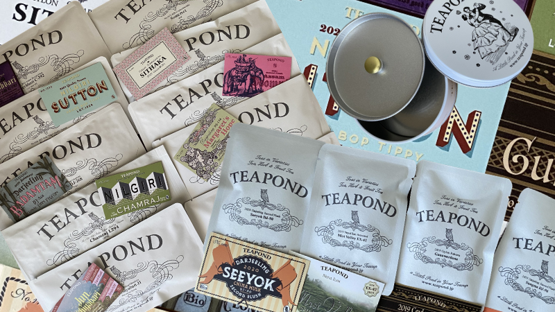 ティーポンド福袋のピュアティーの中身で紅茶14種類と紅茶缶1種類