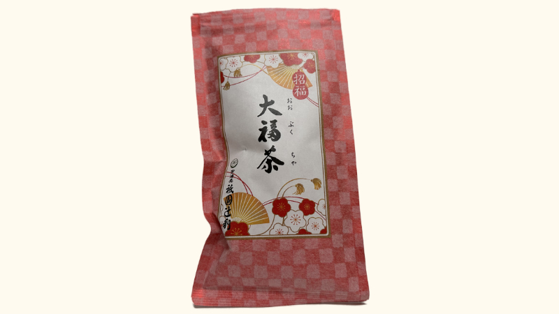 祇園辻利の大福茶のチャック付きパッケージ
