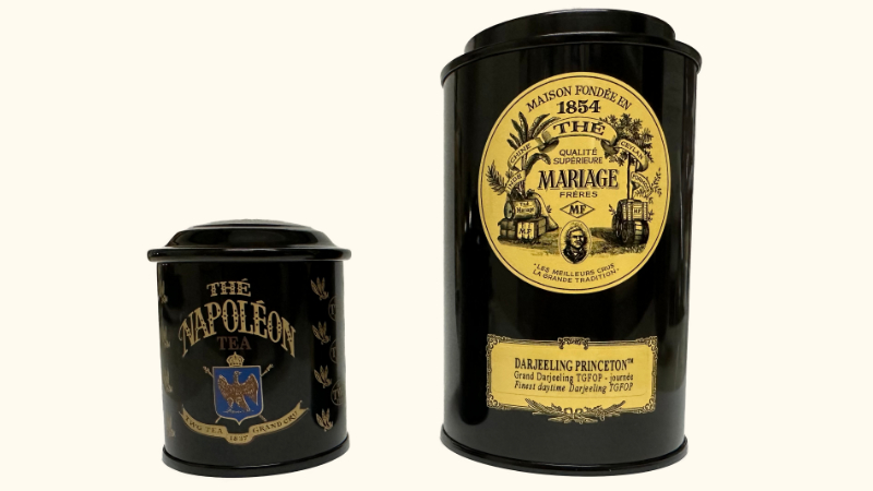 TWGのナポレオンティーのミニ紅茶缶とマリアージュフレールの紅茶缶