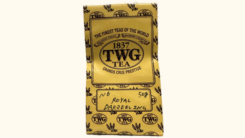 TWGのロイヤル ダージリンの茶葉のパッケージ