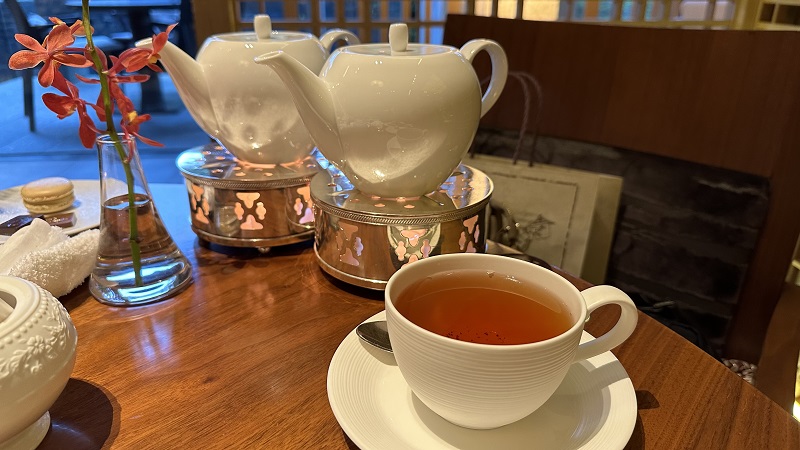 リッツカールトン京都ロビーラウンジのアフタヌーンティーのオリジナルブレンド紅茶