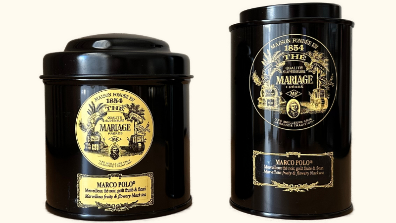成城石井とマリアージュフレールで購入したマリアージュフレール マルコポーロの紅茶缶