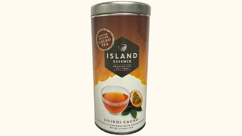 ティーチェストハワイ リリコイ カカオの茶葉缶
